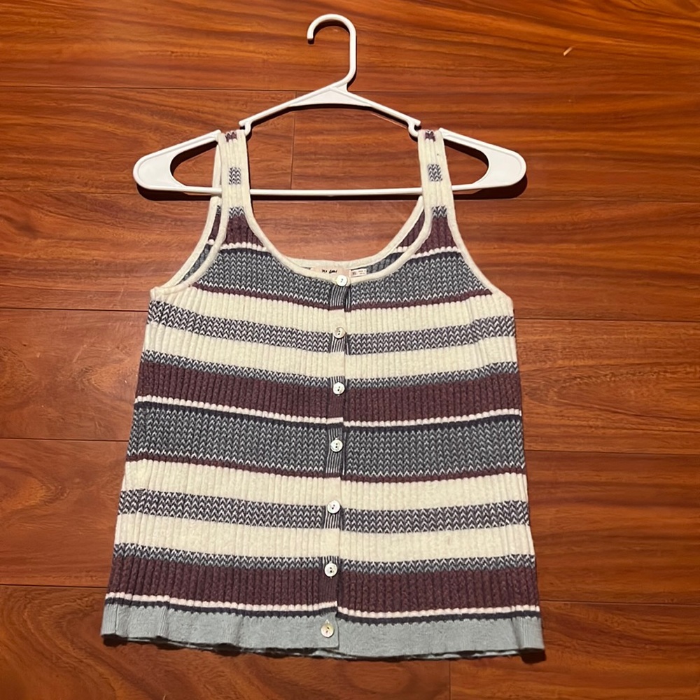 button up tank top